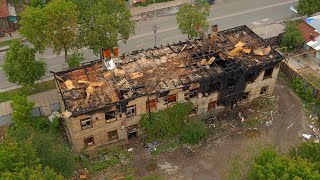 Этой ночью сгорели три дома в центре Самары (3 июня 2021)