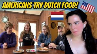 American Reacts to American Family Tries Dutch Food!