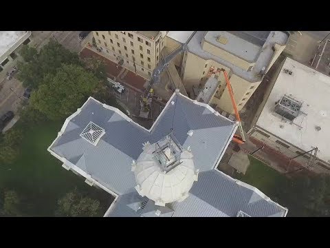 Themis Statue Removed From Courthouse - Waco Texas