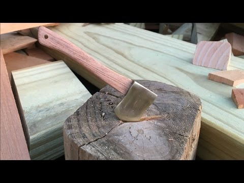 Sandcasting a Brass Axe Keychain