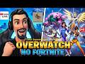 🔴 AO VIVO: OVERWATCH vs. FORTNITE | GERENTE do CANAL SUPERMERCADO dos HERÓIS é SURREAL 😎👑🤣🛒