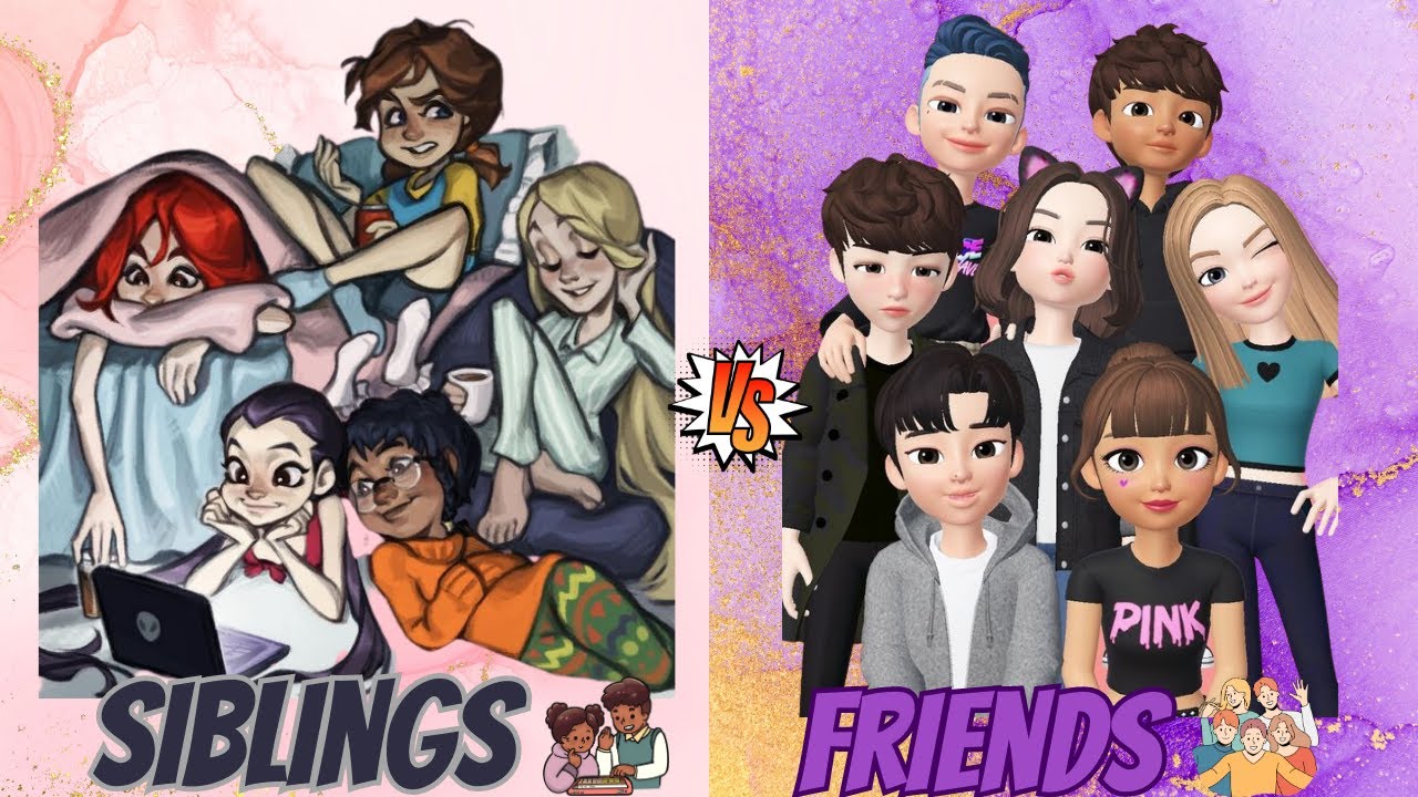 SIBLINGS👯 VS FRIENDS👫 |siblings memories vs friends memories| |Neelo Queen|