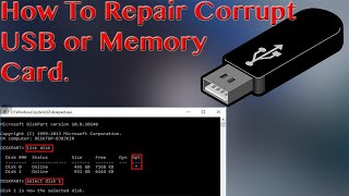 How to Repair USB or SD Card using cmd