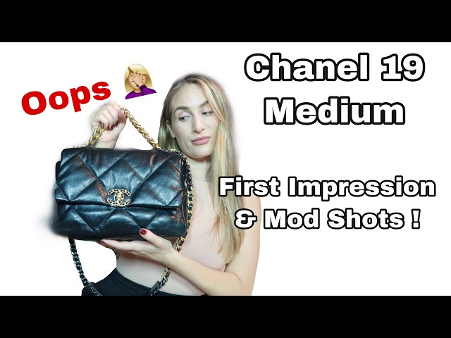 Chanel 19 sizing, color and leather comparisons!