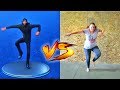 Fortnite dance challenge with adley  mostly fails