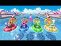 Mario Party Superstars 4v4 Minigames Gameplay (Bowser, Koopa, Snowboard, Monty Mole)