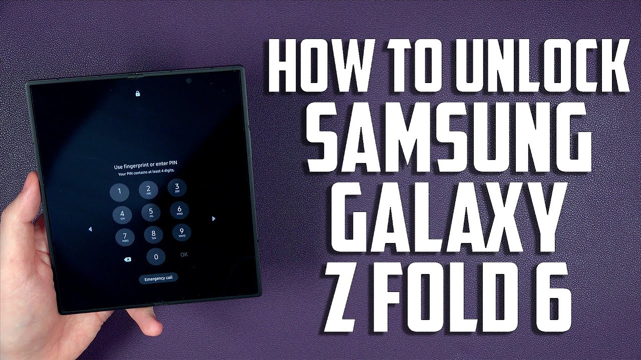 How To Unlock Samsung Galaxy Z Fold 6 - YouTube