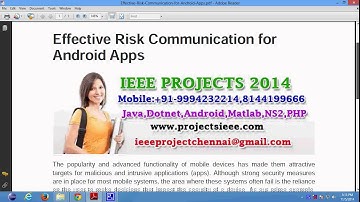 Effective Risk Communication for Android Apps