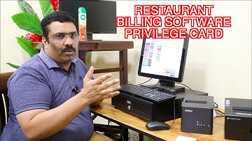 RESTAURANT BILLING SOFTWARE PRIVILEGE CARD OPTION