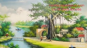 VẼ TRANH ĐỒNG QUÊ 3D TẠI PHỔ YÊN THÁI NGUYÊN 0964 503 986