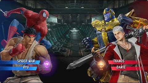 Spider-Man & Ryu vs Thanos & Dante! | MARVEL VS. CAPCOM: INFINITE