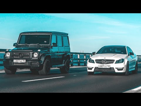 Какая МАКСИМАЛКА у ГЕЛИКА?! - Mercdes-Benz G55 vs Mercedes-Benz C63 - Два брутальных AMG!