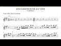 Los Caminos de la Vida - Vicentico - (PlayBack) Partitura para Saxo Alto, Saxo Barítono