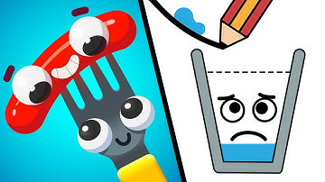 Fork N Sausage Vs Happy Glass — Funny ASMR Gaming Vibes | Best Android & iOS Games