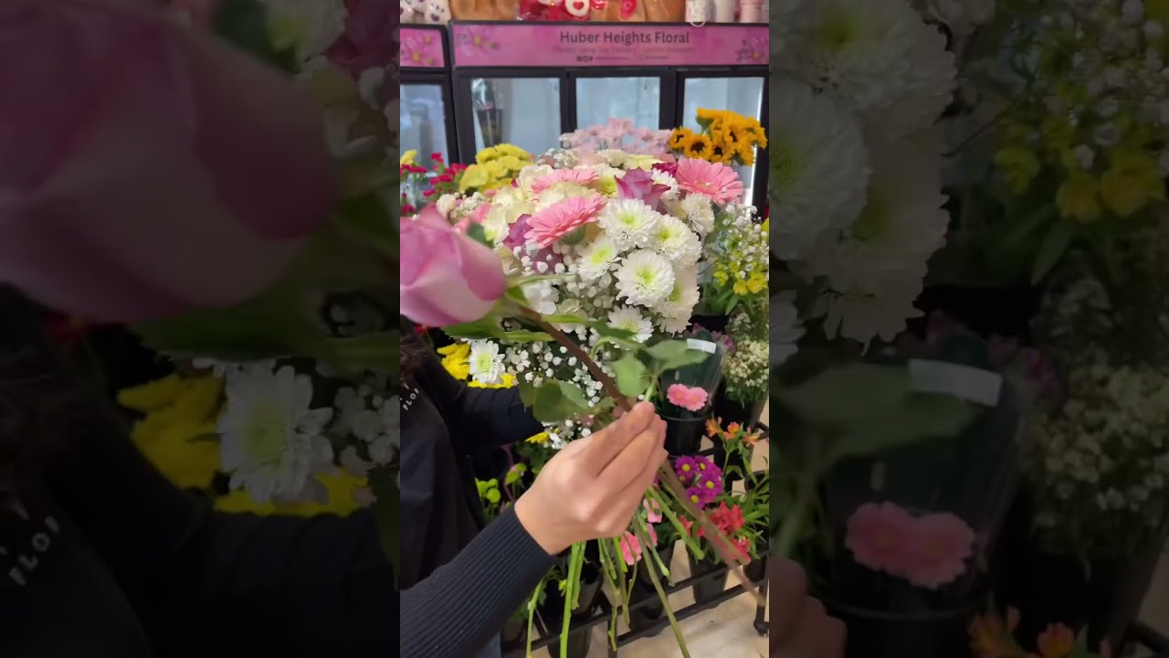  100 Pink White Mix Bouquet Roses Fyp Flowers Florist