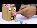 How to Make GumBall Candy Dispenser Machine from Cardboard at Home