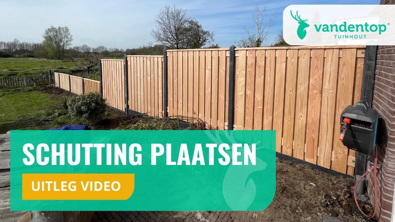 Zelf een schutting plaatsen uitgebreide how-to | Vandentop Tuinhout