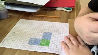 Geometric multiplication using graph paper