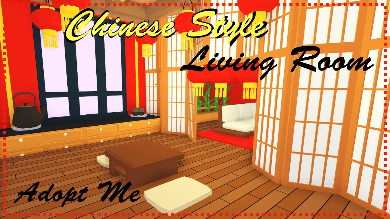 Chinese Style Living Room | Speedbuild | Adopt Me | Roblox ...