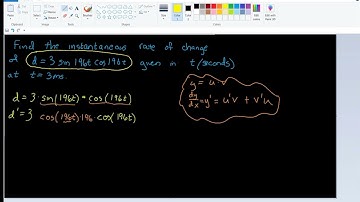 Finding the instantaneous rate of change with product rule, chain rule, and trig functions (21.7.53)