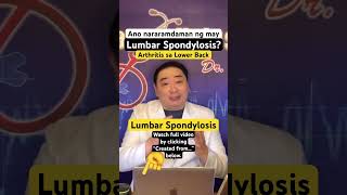 Lumbar Spondylosis