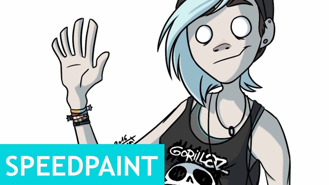 Gorillaz Style - Speedpaint - YouTube