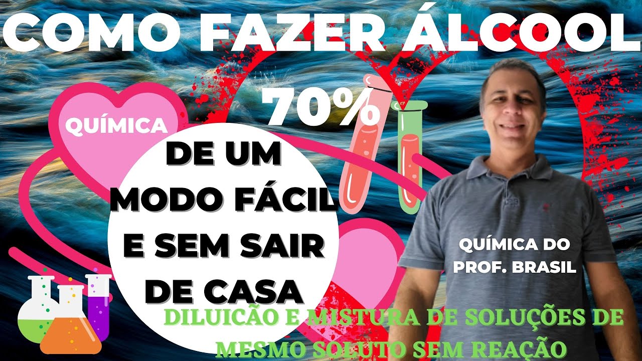 💦[FÁCIL] Como fazer ÁLCOOL 70 de modo simples💦 - YouTube