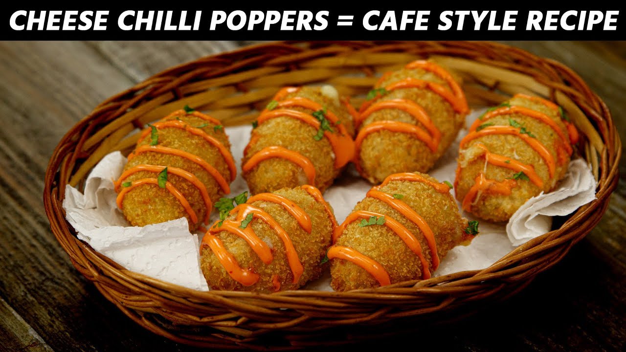 Cheese Chilli Poppers - CAFE STYLE Spicy Jalapeño Balls Recipe CookingShooking | Yaman Agarwal