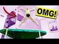 Giant Trampoline Inside My House! Ultimate Truth Or Dare Challenge