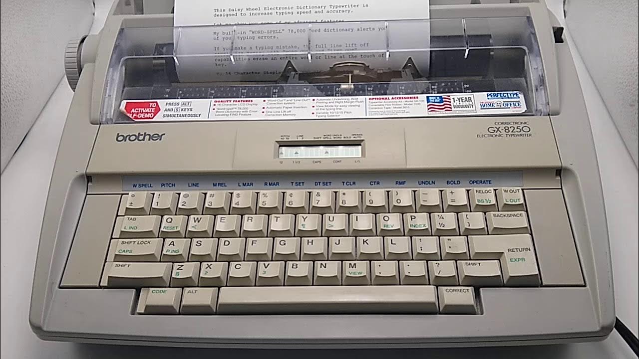 Brother GX8250 Demo YouTube