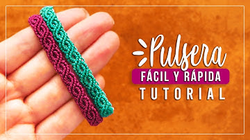 Cómo hacer pulsera de hilo fácil y rápida #15✨ Paso a Paso | DIY Macrame Friendship Bracelet