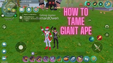 How to tame Giant Ape in Utopia Origin.