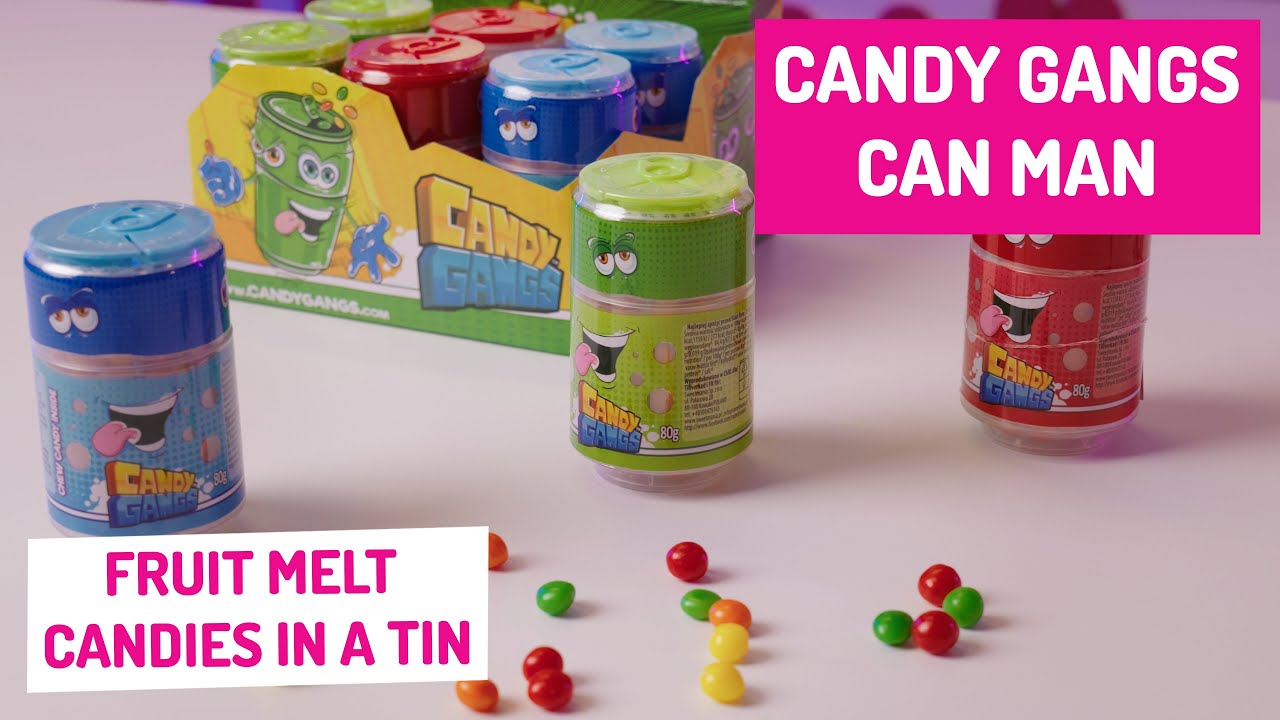 Candy Gangs Can-Man – classic dissolvable candies in a cool can!