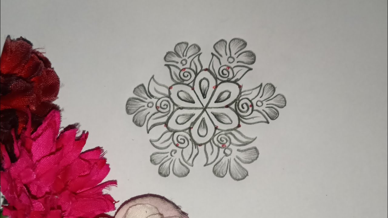 Simple unique rangoli design 🌺 latest rangoli design 🌺 easy rangoli design 🌺 beautiful rangoli 🌺
