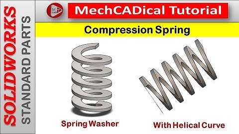 Compression Spring in SolidWorks.