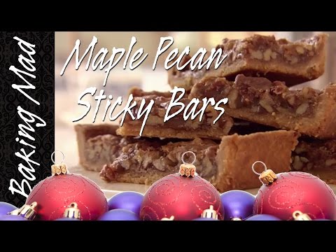 Maple Pecan Sticky Bars - 4th Bake of Christmas