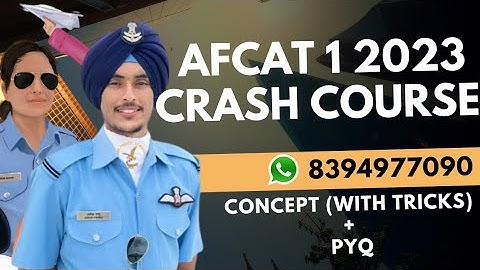 AFCAT Crash Course 2023| Maths | concept PYQ| AFCAT 2023 MATHS LECTURE
