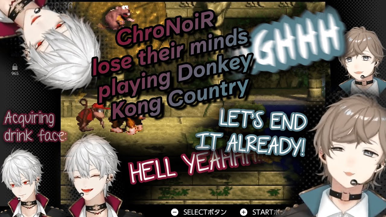 ChroNoiR progressively spiral down into madness playing Donkey Kong Country