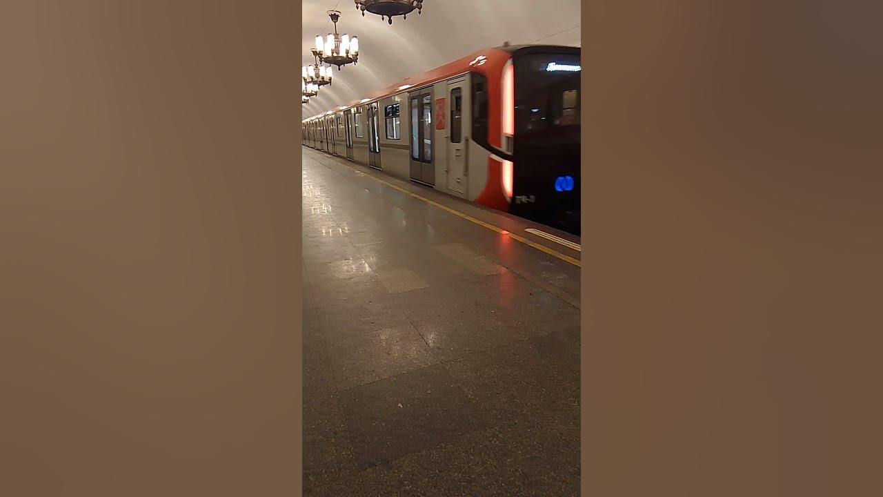 Балтиец уезжает со станции нарвская #subscribe #подпишись #метро - YouTube