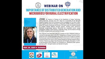 Importance of Distributed Generation & Microgrids for Rural Electrification - Prof Josep M. Guerrero