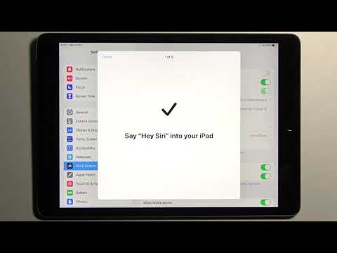 Video: Paano ko mai-set up ang Siri sa aking iPad?