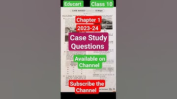 Educart Class 10 Chapter 1 Case Study Based Questions #viral #maths #educart #shorts