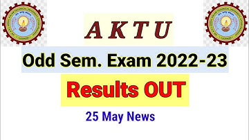 AKTU odd semester Results OUT 2022-23
