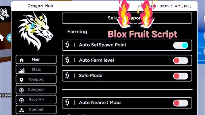 Mukuro Hub  NEW Blox Fruit Script Pastebin [2023] - CHEATERMAD