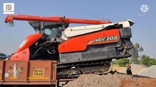 Kubota Arn105 Combine Harvester Loading Video