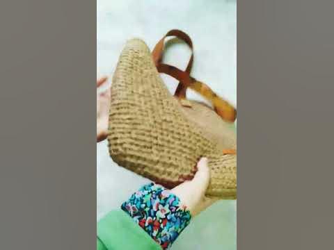 Вязаная сумка крючком. #джут #jutecrafts #knitting - YouTube