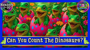 Can you Count the Dinosaurs 1-5 | Counting Dinosaurs | Fun | Magic Mini Monsters #magicminimonsters