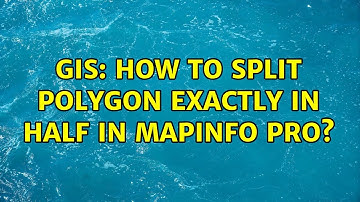 GIS: How to split polygon exactly in half in MapInfo Pro?