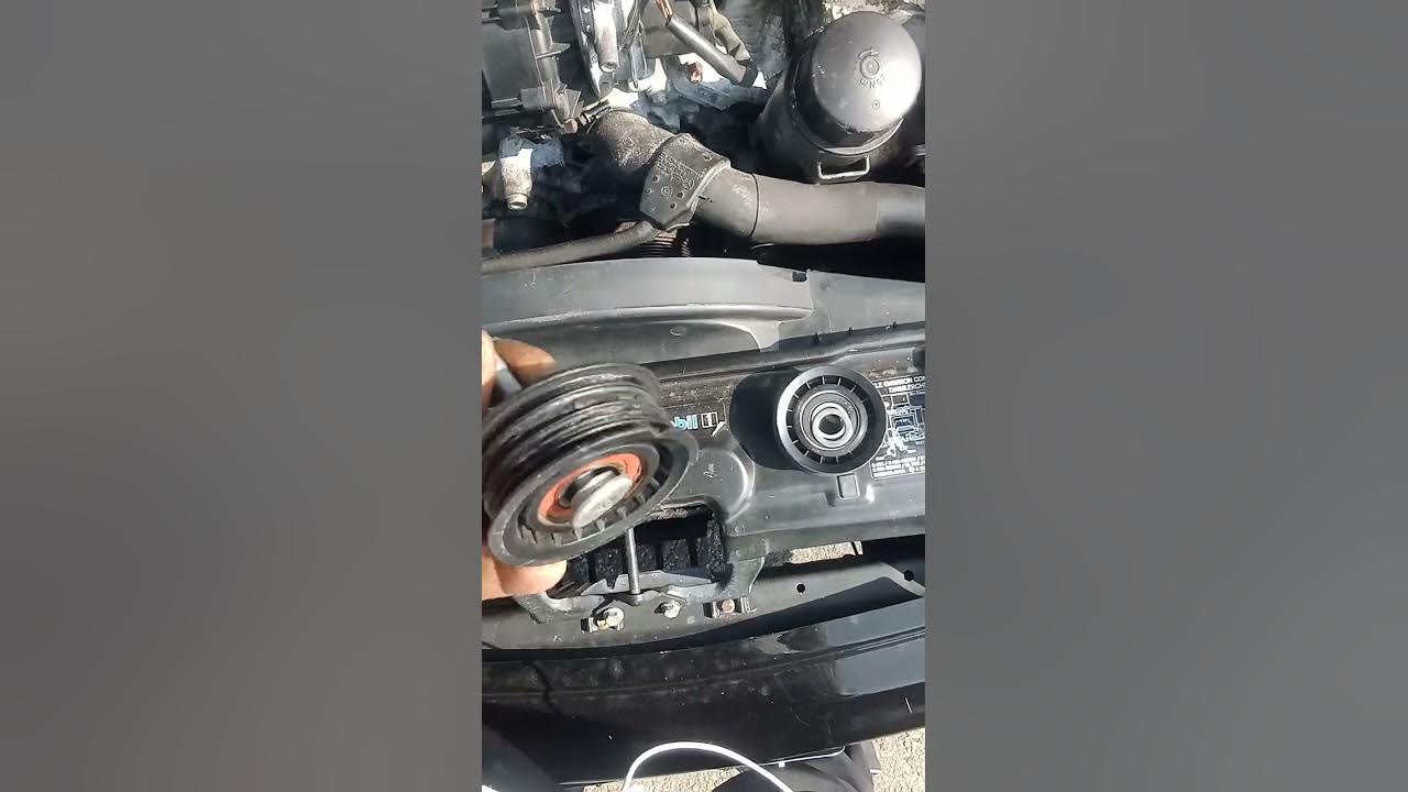 Mercedes Benz idler pulley broken bolt fix YouTube