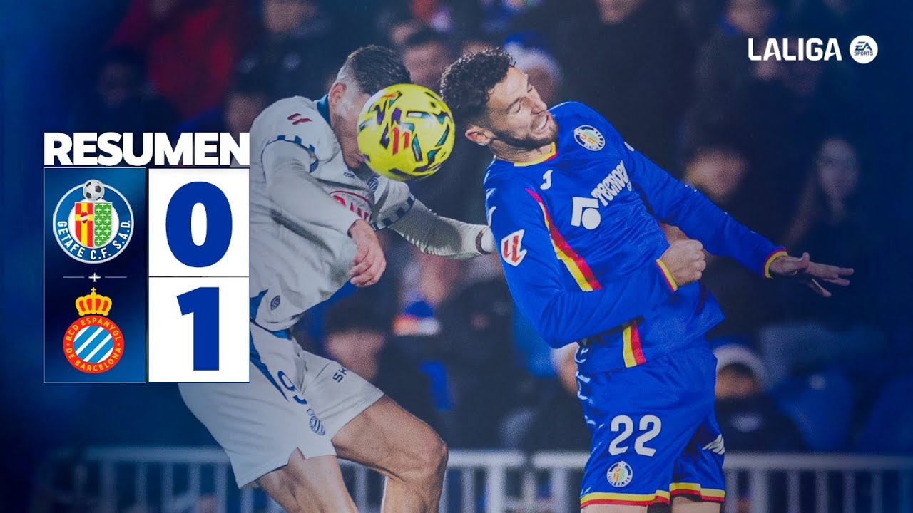 ⚽ Resumen | Getafe CF 0-1 RCD Espanyol | J16 LALIGA - YouTube